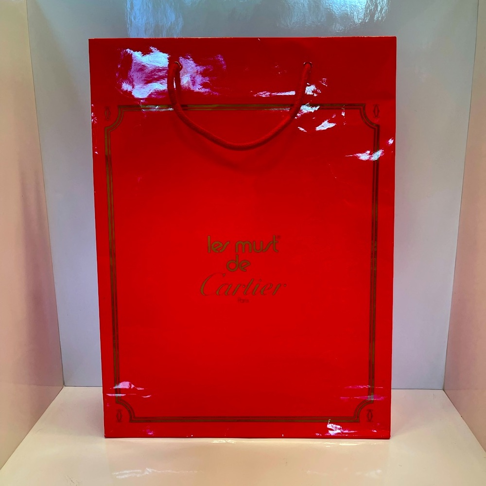 🔥Bundle Me🔥Cartier Red/ Gold Shopping Bag